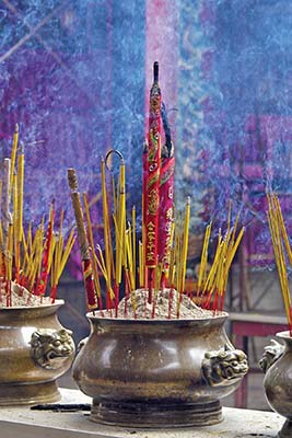 incense at Thien Hau Pagoda Notre Dame Cathedral - photo 6