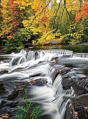 falls in the Upper Peninsula the Lake Michigan Shore Wine Trail on the - photo 6