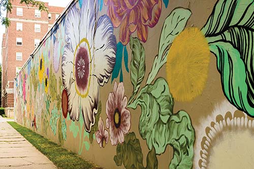 outdoor mural in Detroit by Ouizi Where to Go Detroit and Ann Arbor - photo 10