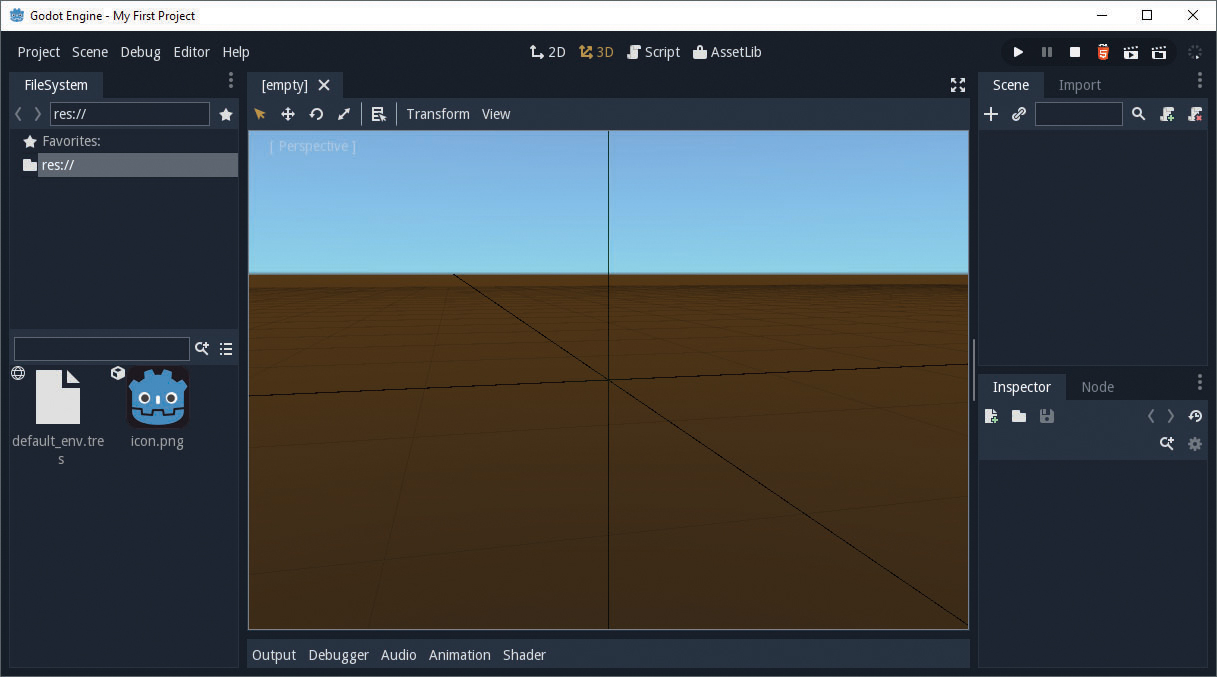 FIGURE 13 The main Godot Editor window The Main Viewport In the central area - photo 8