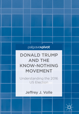 Jeffrey J. Volle - Donald Trump and the Know-Nothing Movement: Understanding the 2016 US Election