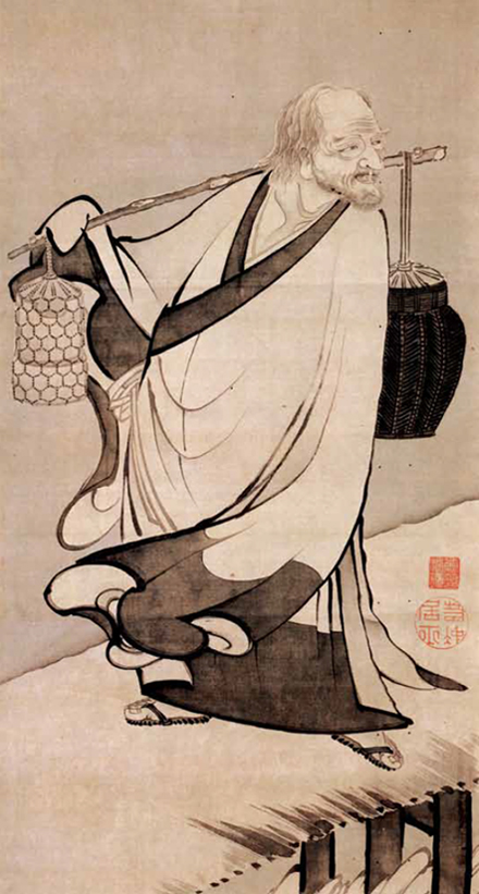 Baisao the legendary Edo-era tea seller was a poet and Obaku monk who is - photo 1