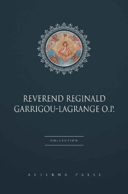 Reginald Garrigou-Lagrange - Reverend Reginald Garrigou-Lagrange Collection