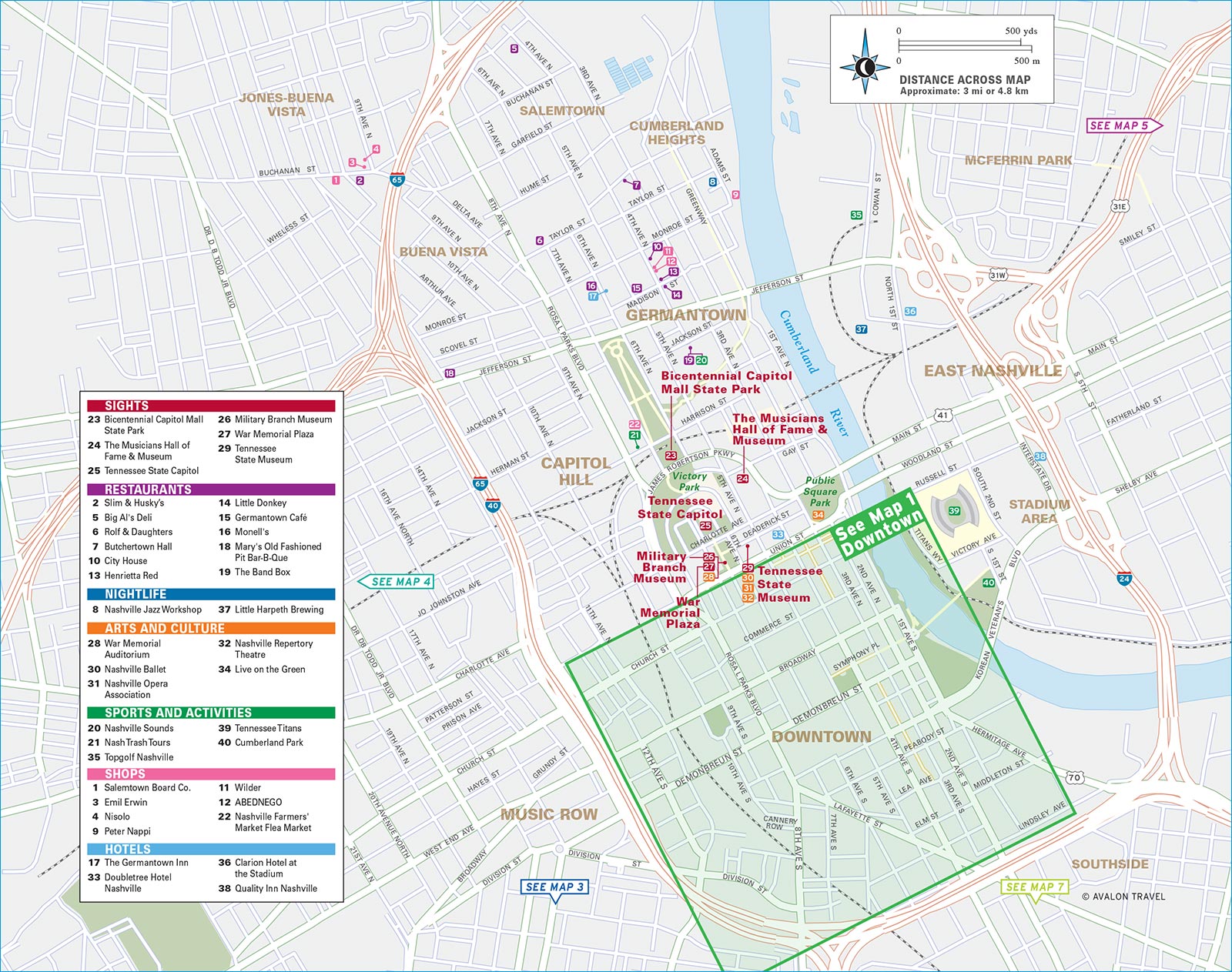 MAP 3 Music Row map halves follow - photo 7