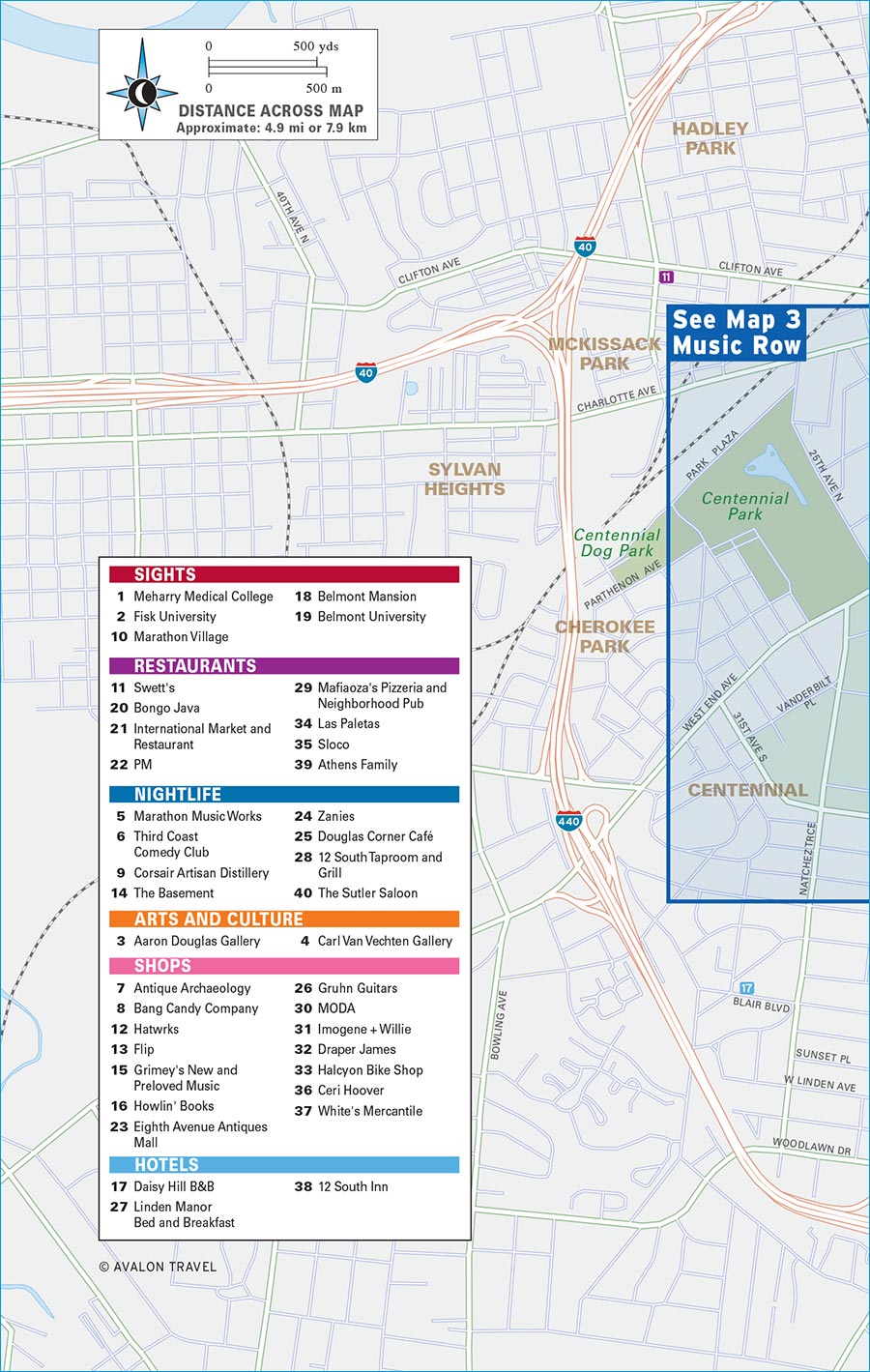 MAP 5 East Nashville map halves follow - photo 14