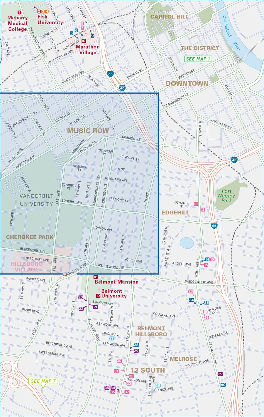 MAP 5 East Nashville map halves follow - photo 15