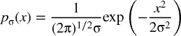 where is the standard deviation and 2 is the variance of the distribution px - photo 1