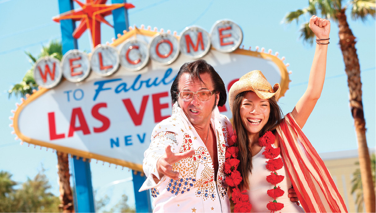 Elvis and the Welcome to Las Vegas sign two icons of Sin City Youll be - photo 14