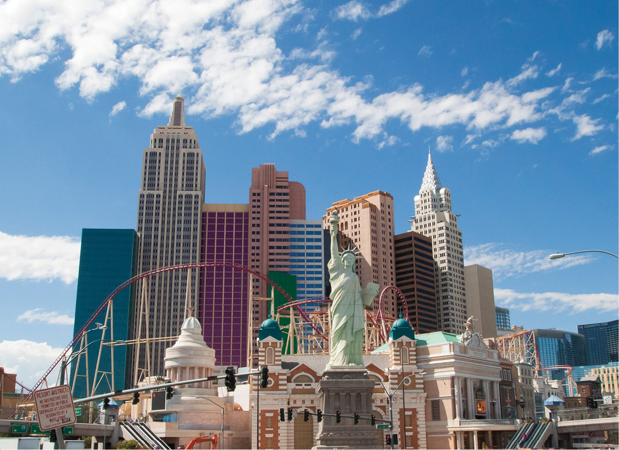 The facade of New YorkNew York features a 150-foot replica of the Statue of - photo 12