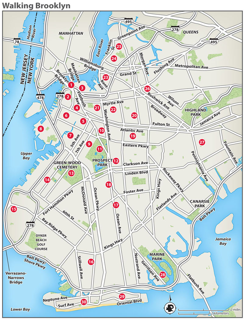 Numbers on this overview map correspond to walk numbers A map for each tour - photo 5