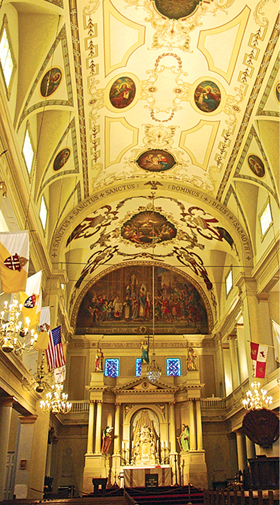 The soaring ceiling of St Louis Cathedral Begun in 1849 the - photo 16