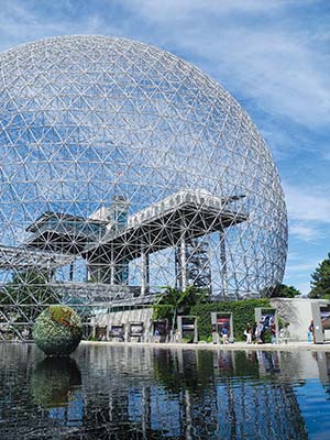 Buckminster Fullers Biosphre at Parc Jean-Drapeau A fruit stand at - photo 8