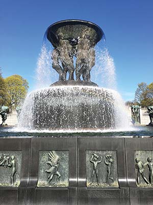 Vigeland Sculpture Park modern buildings in Oslo Oslos Opera House - photo 6