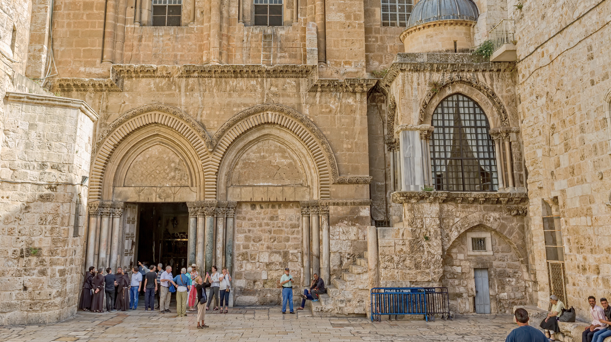 The entrance to the courtyard at Parvis Chapel of Adam The lower section of - photo 14