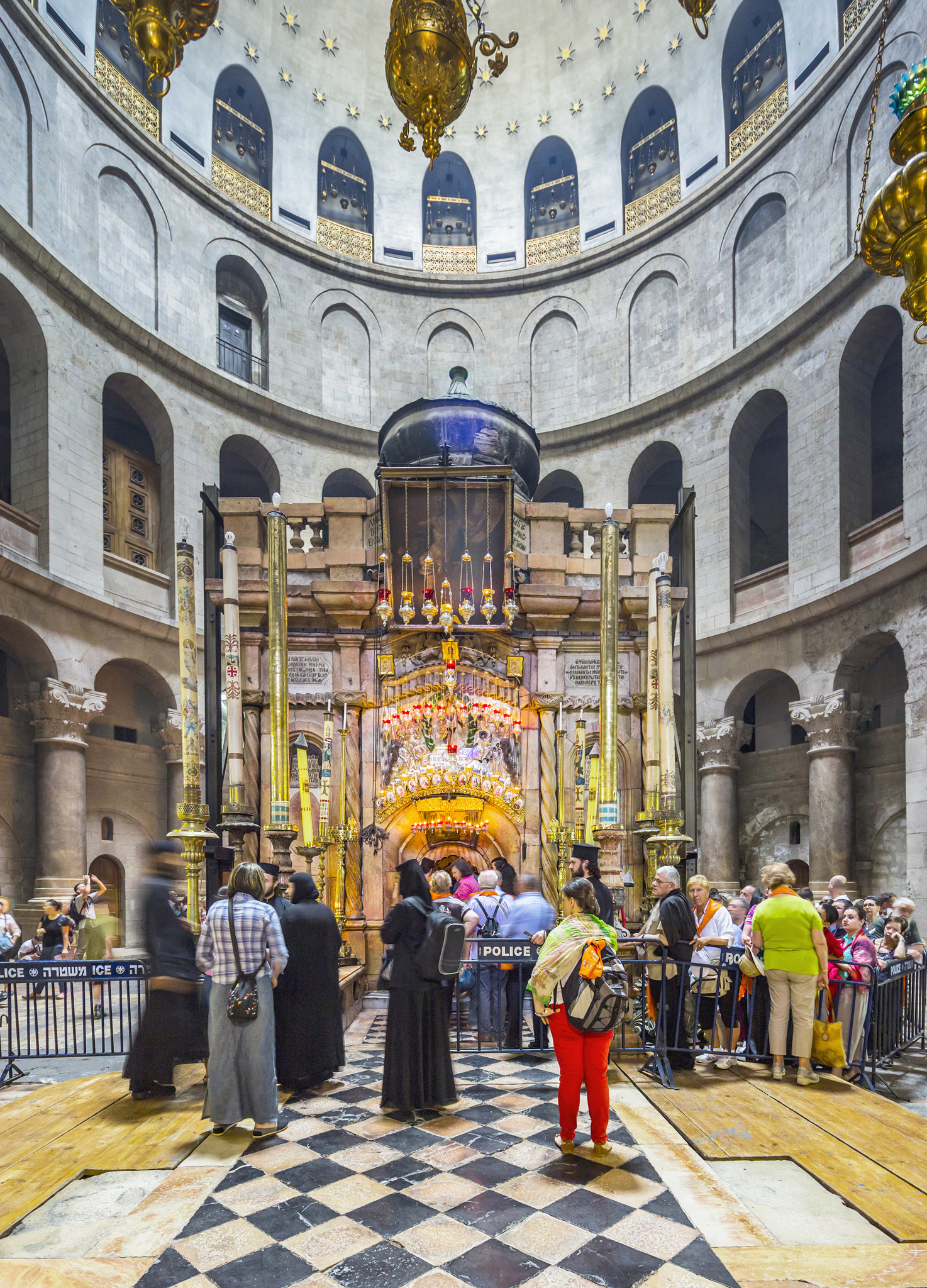 The marble tomb believed to be Christs resting place Catholikon Dome - photo 17