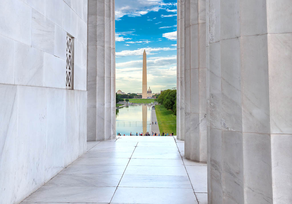 Washington Monument and the Reflecting Pool viewed from the Lincoln Memorial - photo 5