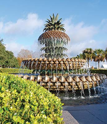 Charlestons Pineapple Fountain in Waterfront Park Bonaventure Cemetery in - photo 10