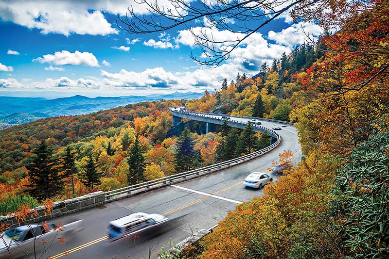 Driving the Blue Ridge Parkway With mountains waterfalls and historic - photo 19