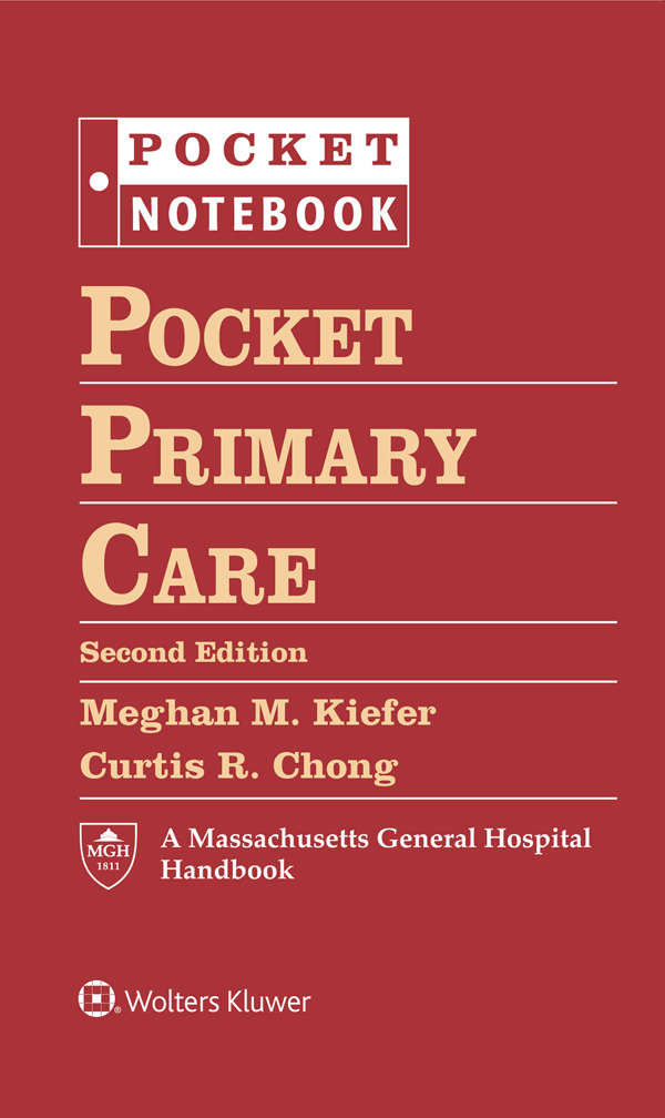 POCKET NOTEBOOK Pocket PRIMARY CARE Second Edition Edited by M - photo 1
