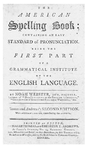 Noah Websters American Spelling Book 1790 Courtesy of the Library of - photo 5