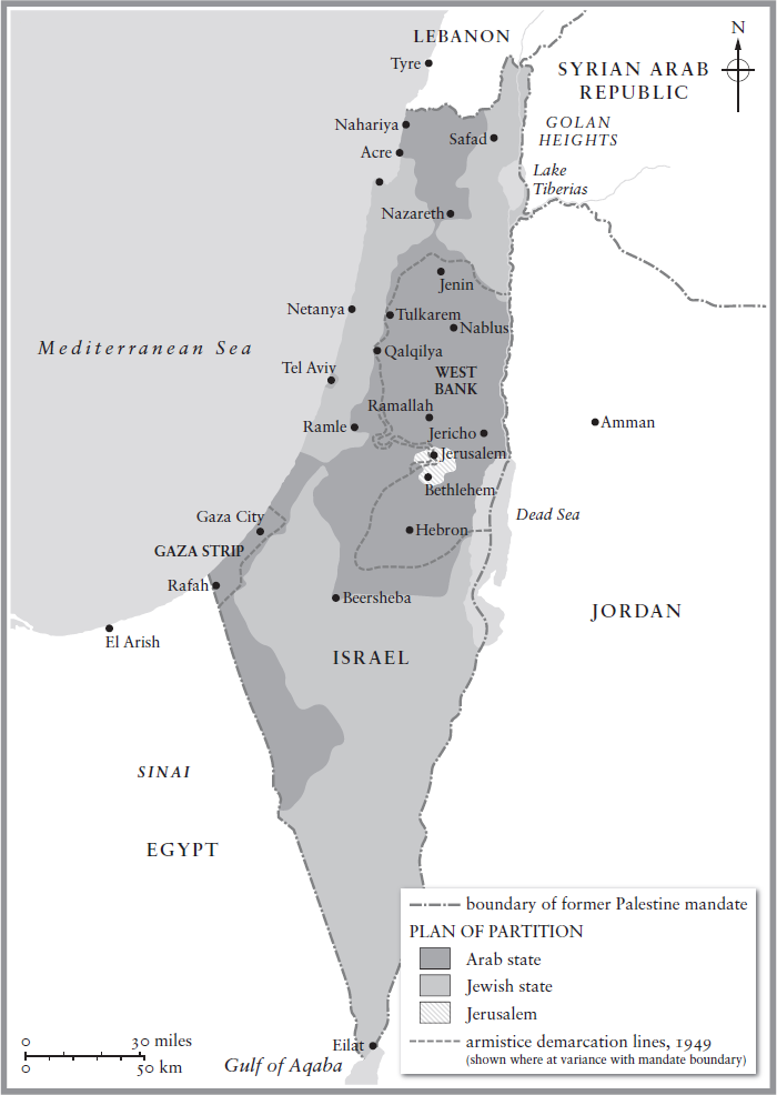 UN Partition Plan 1947 and UN Armistice Line also known as the Green Line - photo 6