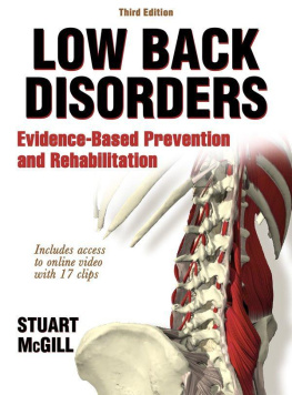 Stuart McGill Low Back Disorders: Evidence-Based Prevention and Rehabilitation