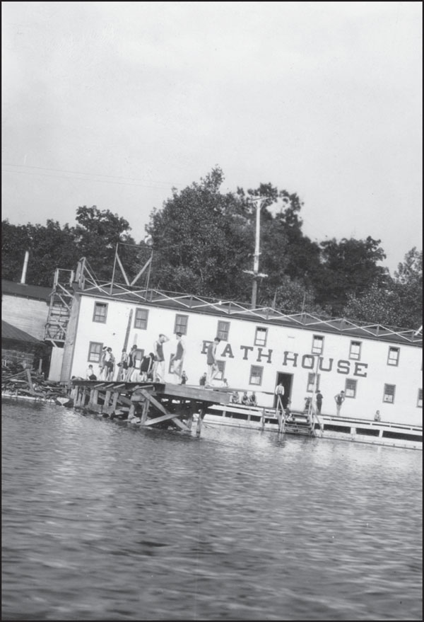 This photograph of the Meyers Lake Bath House was taken from a boat in the - photo 5