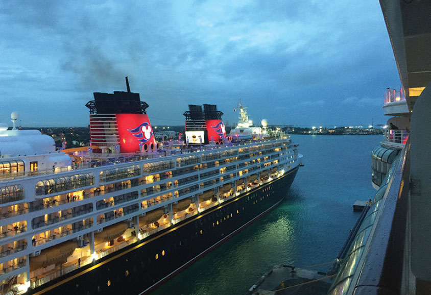 The Disney Wonder leaves Nassau in the twilight after a day in port Photo - photo 4