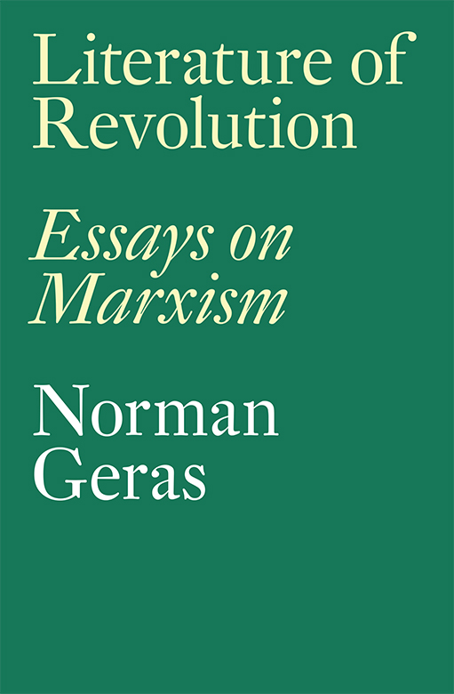 Literature of Revolution Essays on Marxism - image 1