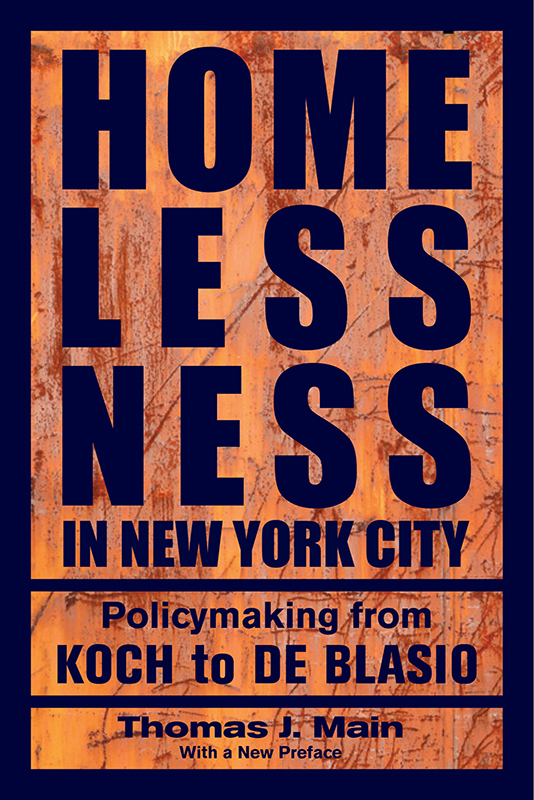 Homelessness in New York City Homelessness in New York City Policymaking from - photo 1