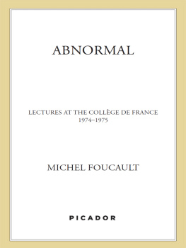 Michel Foucault - Abnormal