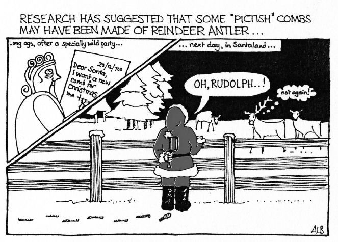 The truth behind Orkneys reindeer combs Cartoon by Anne Brundle - photo 3