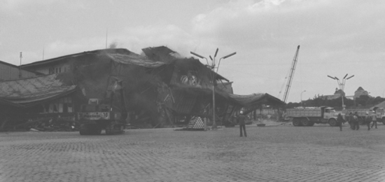 Demolition of cattle market shed La Villette Paris September 1980 While I - photo 3