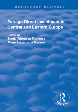 Marinov Marin - Foreign direct investment in Central and Eastern Europe