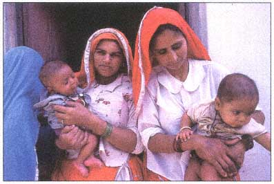 Two mothers with their healthy children Sultanpur Hayana Page - photo 2