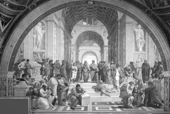 Raphaels famous fresco The School of Athens depicts key figures in the history - photo 5