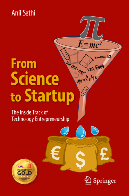 Sethi - From science to startup : the inside track of technology entrepreneurship