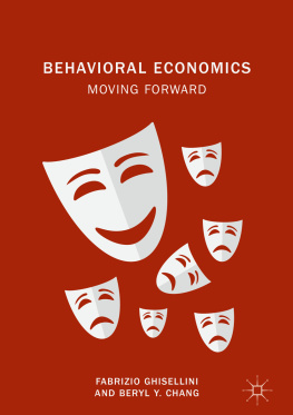 Fabrizio Ghisellini Behavioral Economics: moving forward
