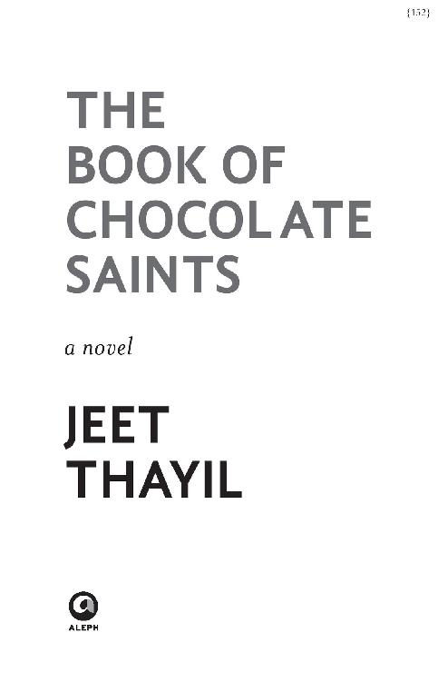 The Book of Chocolate Saints A novel - image 1