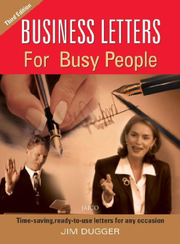 Jim Dugger - Business letters for Busy People