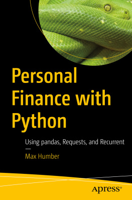 Humber - Personal Finance With Python: using pandas, requests, and recurrent.