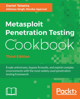 Daniel Teixeira - Metasploit Penetration Testing Cookbook