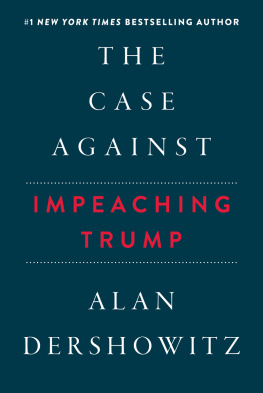 Dershowitz Case Against Impeaching Trump (9781510742291)