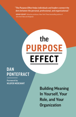 Dan Pontefract The Purpose Effect