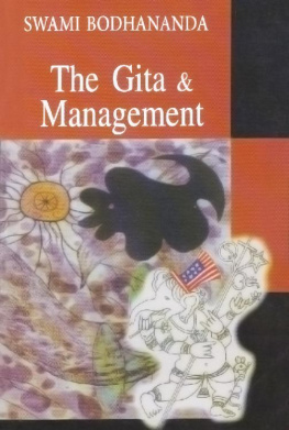 Swami Bodhananda The Gita & Management