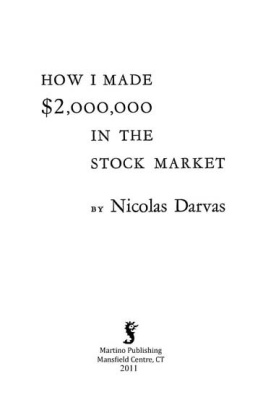 Nicolas Darvas How I Made $2,000,000 in the Stock Market