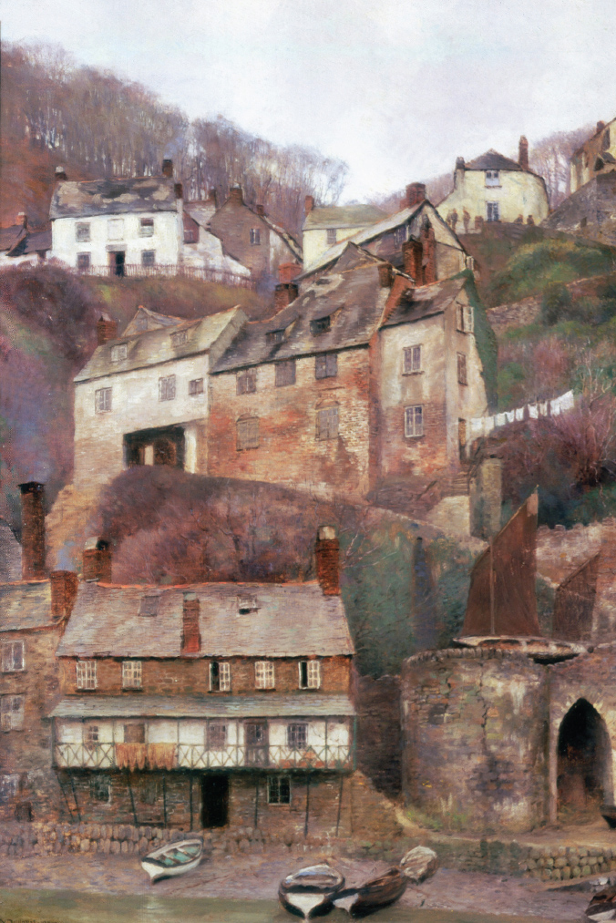 Clovelly before restoration painting by Anna Brewster 1895 Confronted by the - photo 9