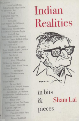 Sham Lal [Lal Indian Realities In Bits and Pieces