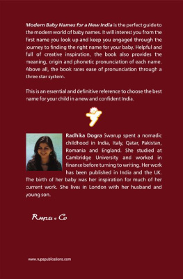 Radhika Dogra Swarup - Modern Baby Names