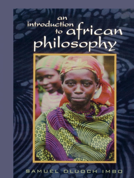 Samuel Oluoch Imbo An Introduction to African Philosophy